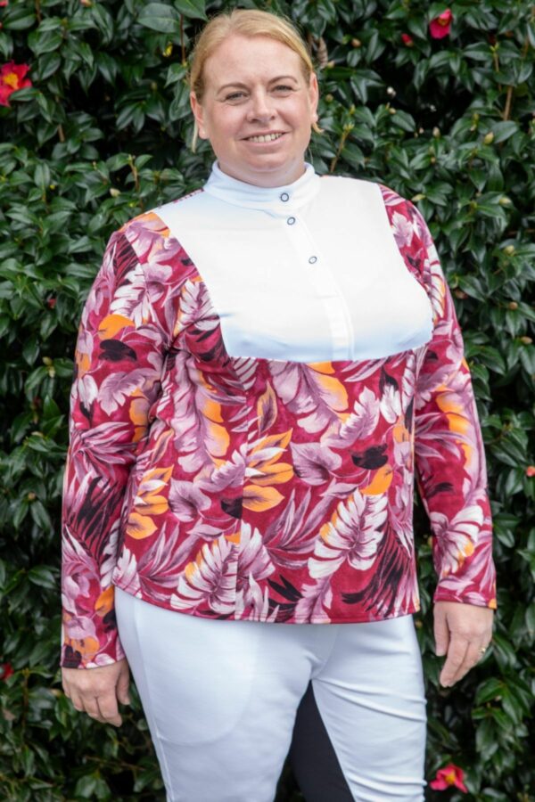 Front Tux Print Short Sleeve Shirt